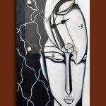 Ρολόι τοίχου ''Black&White'' (NiktheBiz artwork)