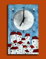 Ρολόι τοίχου ''White Houses'' (NiktheBiz artwork) - Image 2