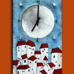 Ρολόι τοίχου ''White Houses'' (NiktheBiz artwork)