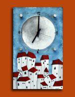 Ρολόι τοίχου ''White Houses'' (NiktheBiz artwork)