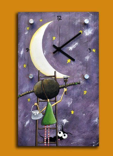 Roloi-toixou-NiktheBiz-18 Ρολόι τοίχου ''Moon'' (NiktheBiz artwork) - Image 1