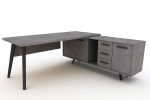 ΔΙΕΘΥΝΤΙΚΟ ΓΡΑΦΕΙΟ DELTA 180X90 με ΠΛΕΥΡΙΚΟ 200Χ50 - Image 6