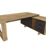 ΔΙΕΥΘΥΝΤΙΚΟ ΓΡΑΦΕΙΟ TENTER 180X90 με ΠΛΕΥΡΙΚΟ 160Χ50