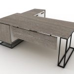 ΔΙΕΥΘΥΝΤΙΚΟ ΓΡΑΦΕΙΟ IRON 200X90 με ΠΛΕΥΡΙΚΟ 200Χ50